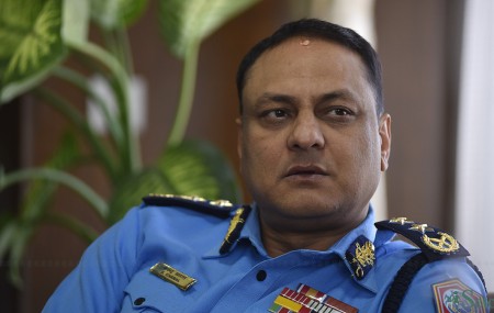 प्रहरी महानिरीक्षक सर्वेन्द्र खनाल। तस्बिर : नारायण महर्जन/सेतोपाटी