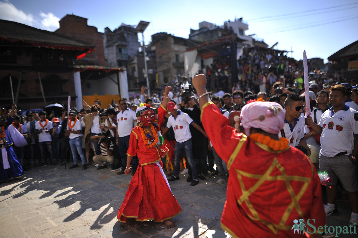 आजको तस्विरमा इन्द्रजात्रा