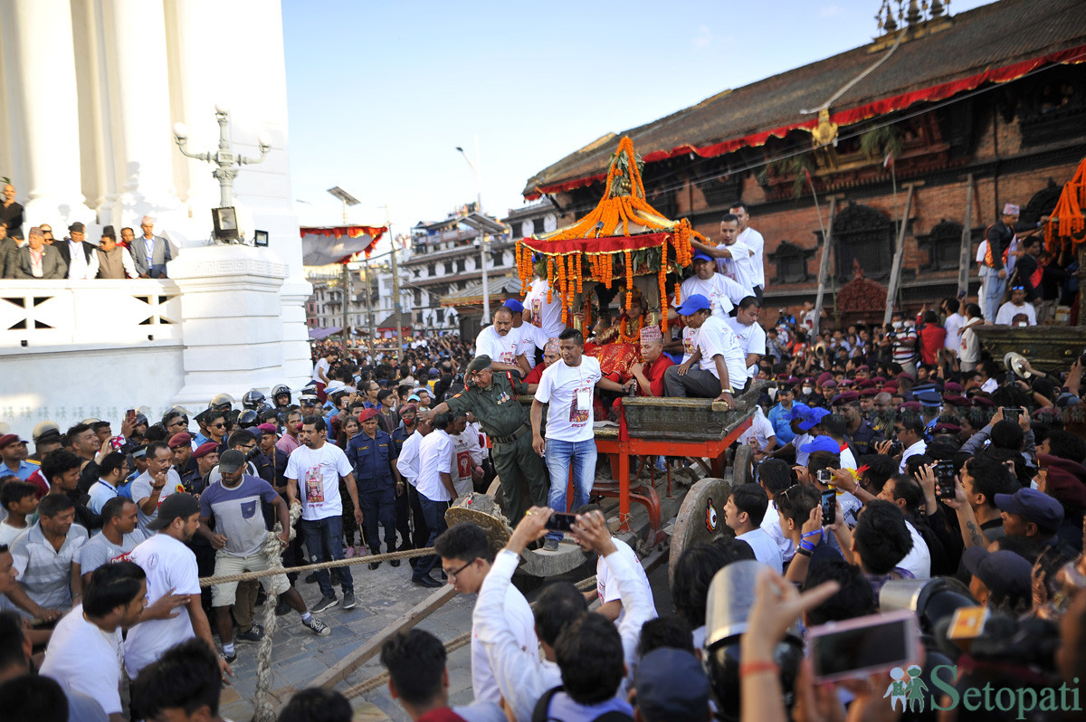 आजको तस्विरमा इन्द्रजात्रा