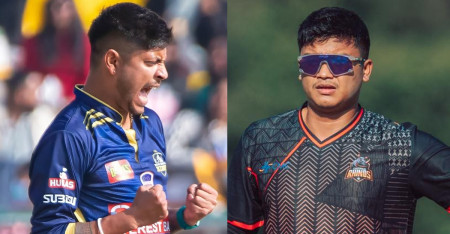 सन्दीप लामिछाने र कुशल मल्ल। फाइल तस्बिर।