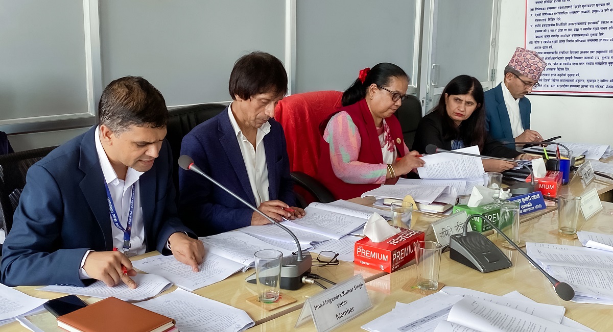 विधायन व्यवस्थापन समिति बैठक। तस्बिर: गोपाल दाहाल/रासस।