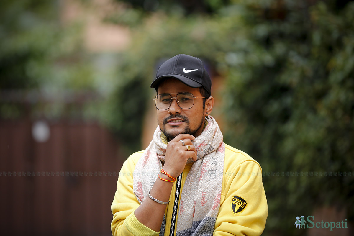 मोहन श्रेष्ठ 'अभिलाषी'। तस्बिरः नवीनबाबु गुरूङ/सेतोपाटी