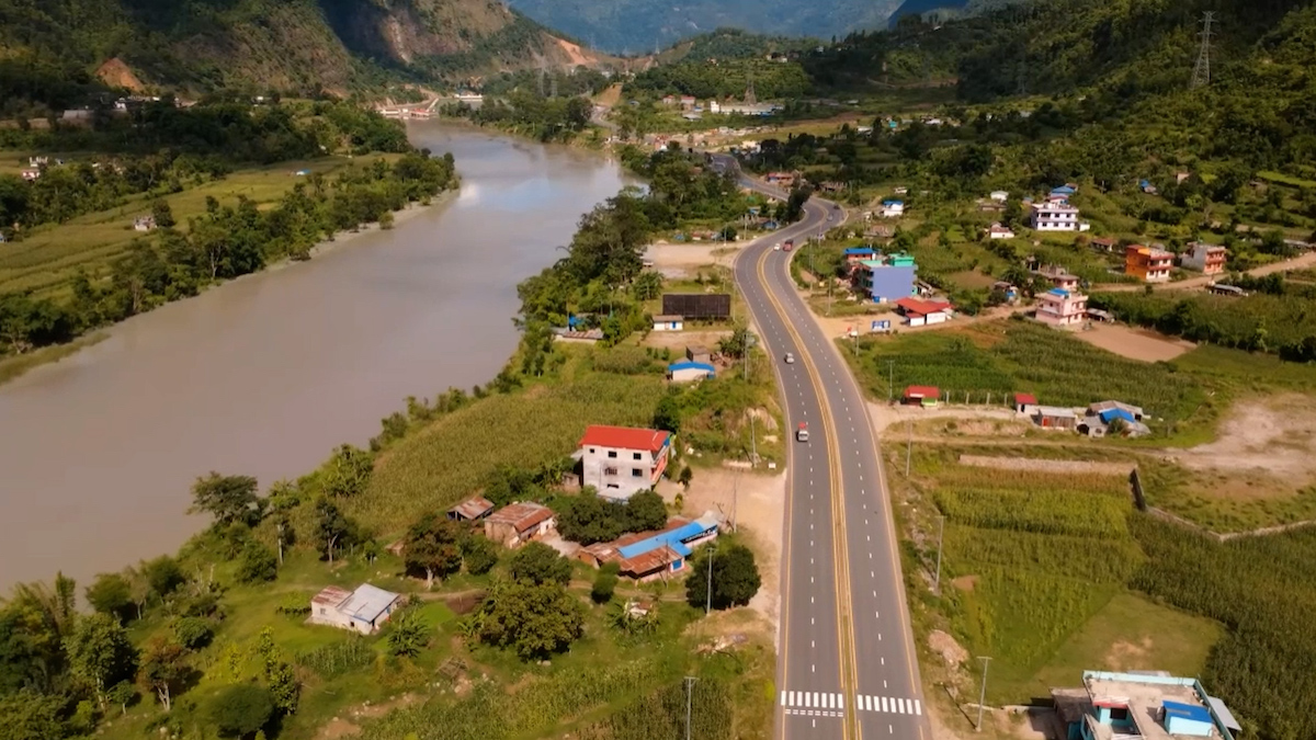 मुग्लिन-पोखरा सडक खण्ड।तस्बिर स्रोत: शर्मा यज्ञ।