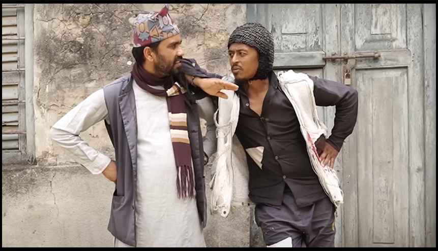 -'हल्का रमाइलो' सिरियलको एक दृश्यमा राजु र बल्छी