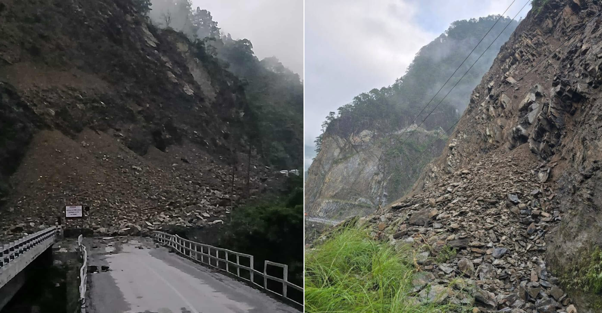 ढुंगा खस्न रोकिए ५ घन्टापछि खुल्न सक्छ नारायणघाट-मुग्लिन सडक