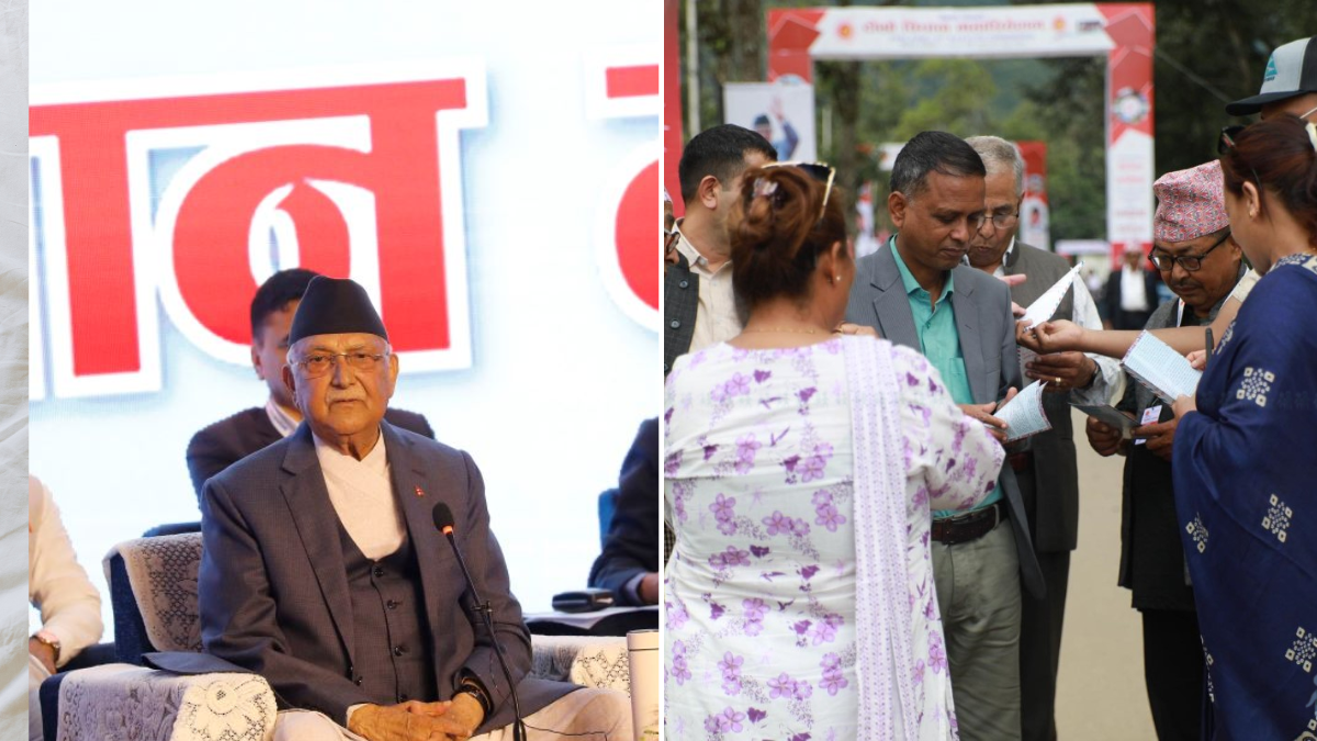 एमाले विधान महाधिवेशनः भित्र ओलीको मन्तव्य, बाहिर विद्या भण्डारीको पत्र छ्यापछ्याप्ती