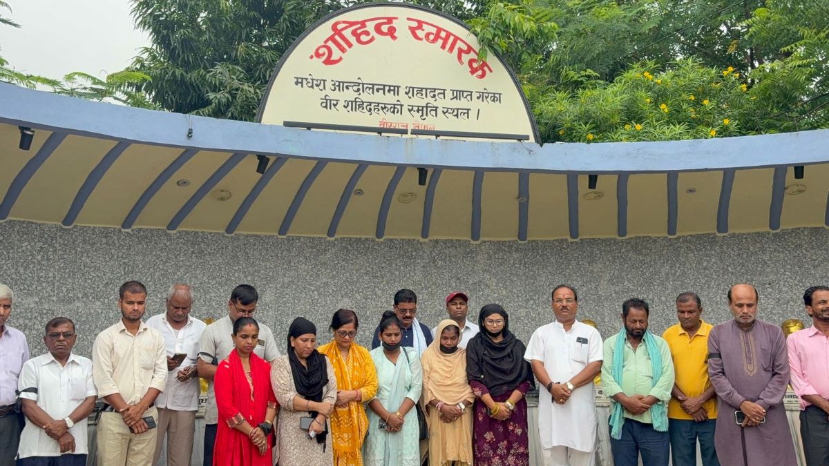 संयुक्त लोकतान्त्रिक मोर्चाले वीरगञ्जमा मनायो कालो दिन