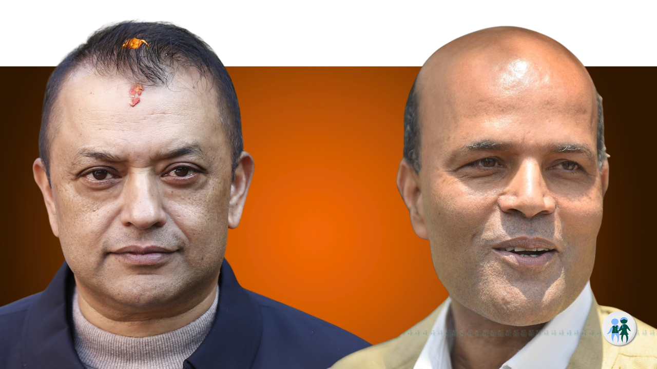 गगन थापा र अमरेशकुमार सिंह। फाइल तस्बिर।