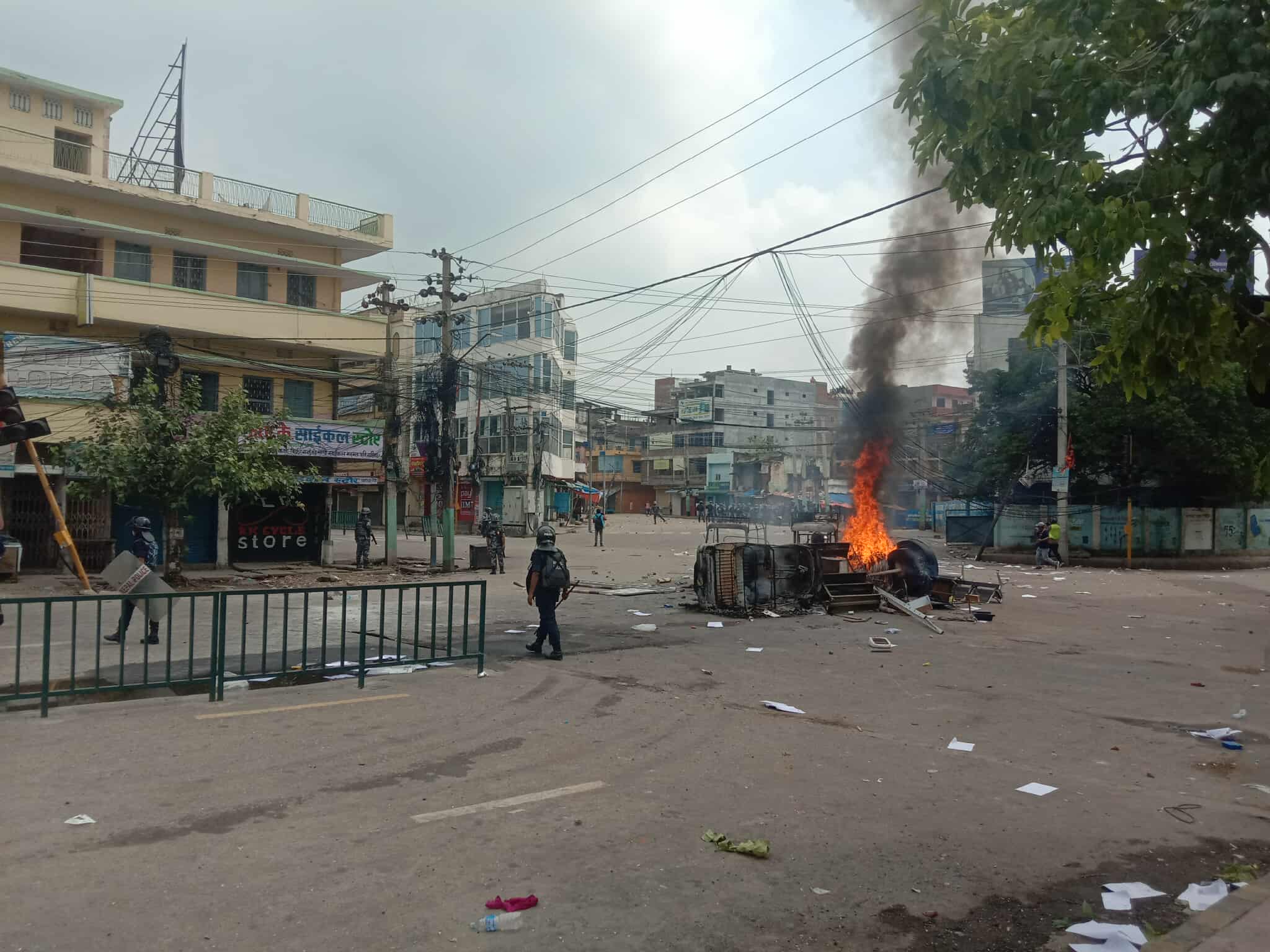 वीरगञ्ज महानगर बजार क्षेत्रमा अनिश्चितकालीन कर्फ्यू