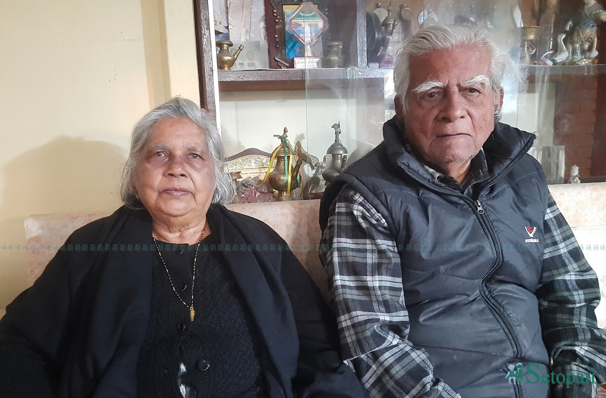 एलियामा र जर्ज जोन। तस्बिर: सुनील उलक