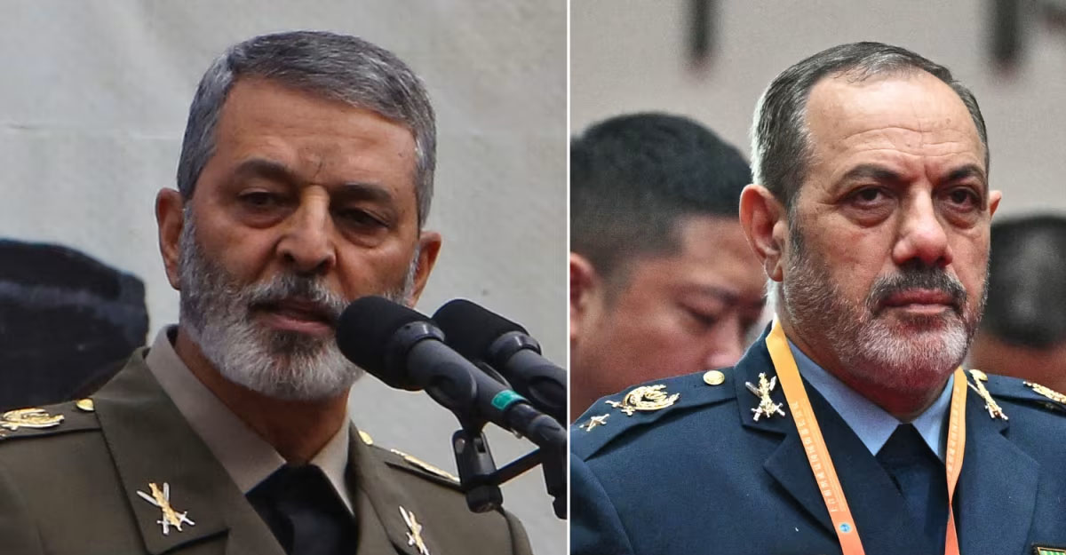 लेफ्टिनेन्ट जनरल अब्दुलरहिम मौसावी र क्षामन्त्री अजिज नासिरजादेह।