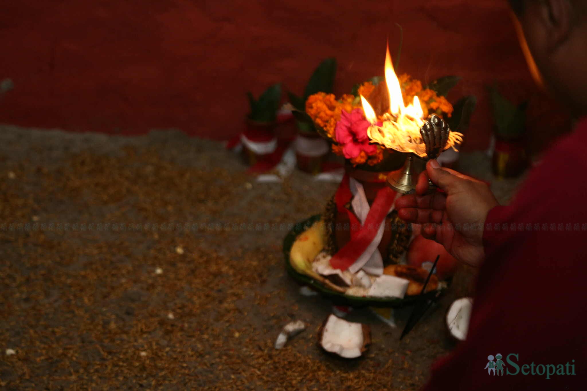 नवरात्रको दोस्रो दिन ब्रह्मचारिणी देवीको पूजा आराधना गरिँदै
