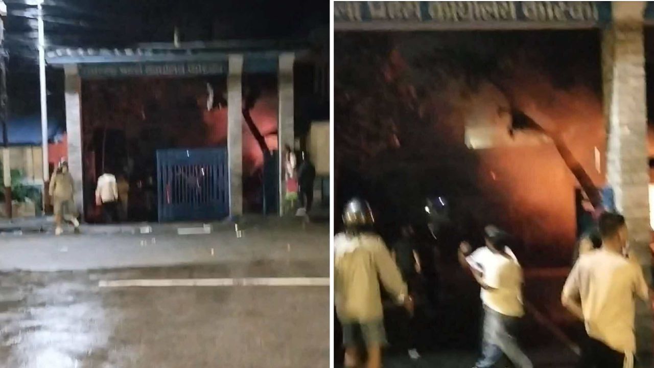 जिल्ला प्रहरी कार्यालय कास्कीमा पनि तोडफोड र आगजनी