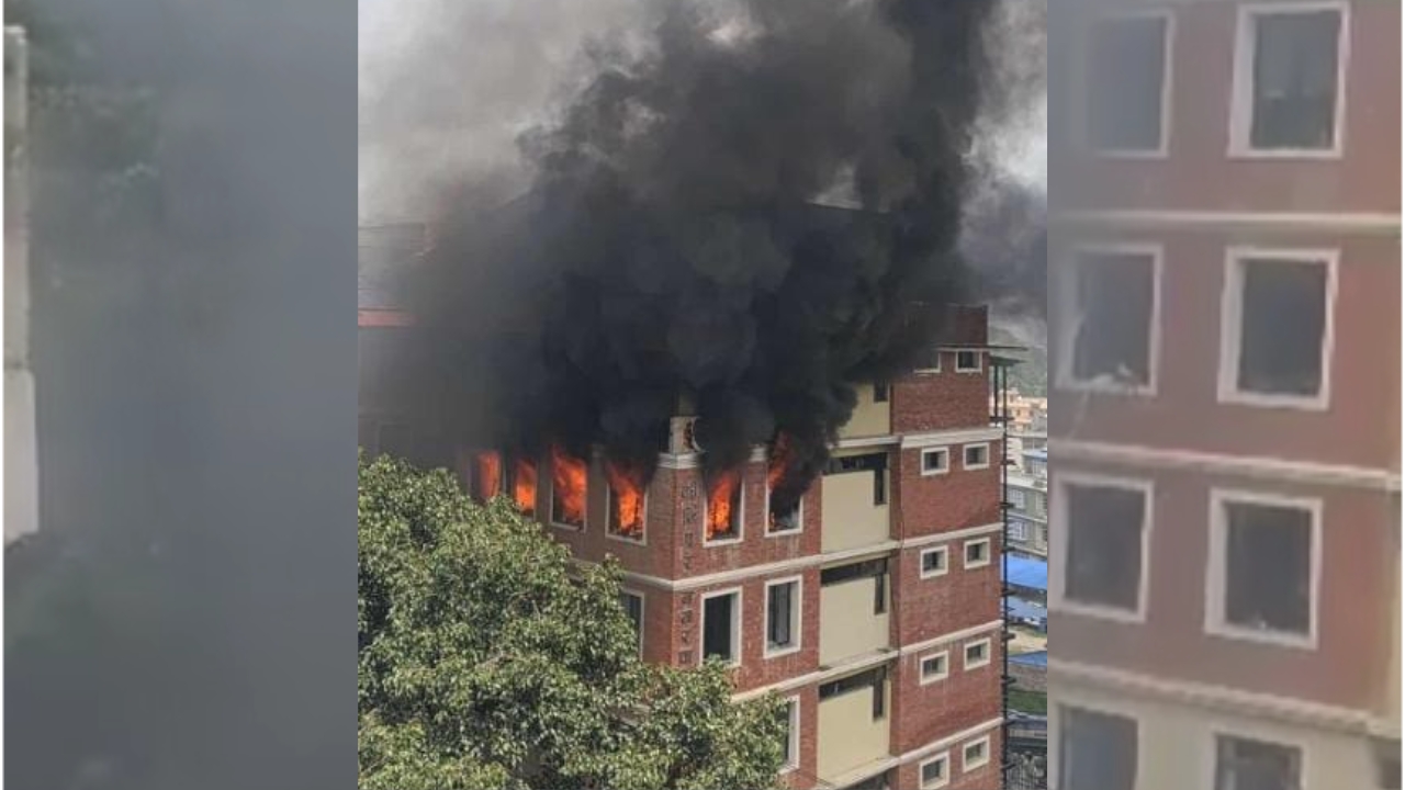 कीर्तिपुर नगरपालिकाको भवनमा आगजनी