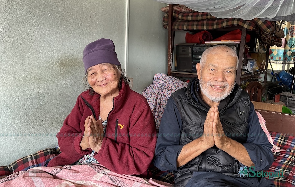 लक्ष्मी गुरूङ र कृष्णप्रसाद पोखरेल।