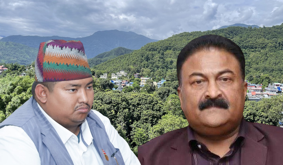 सुजन लामा र पूर्वमन्त्री गुप्ता।