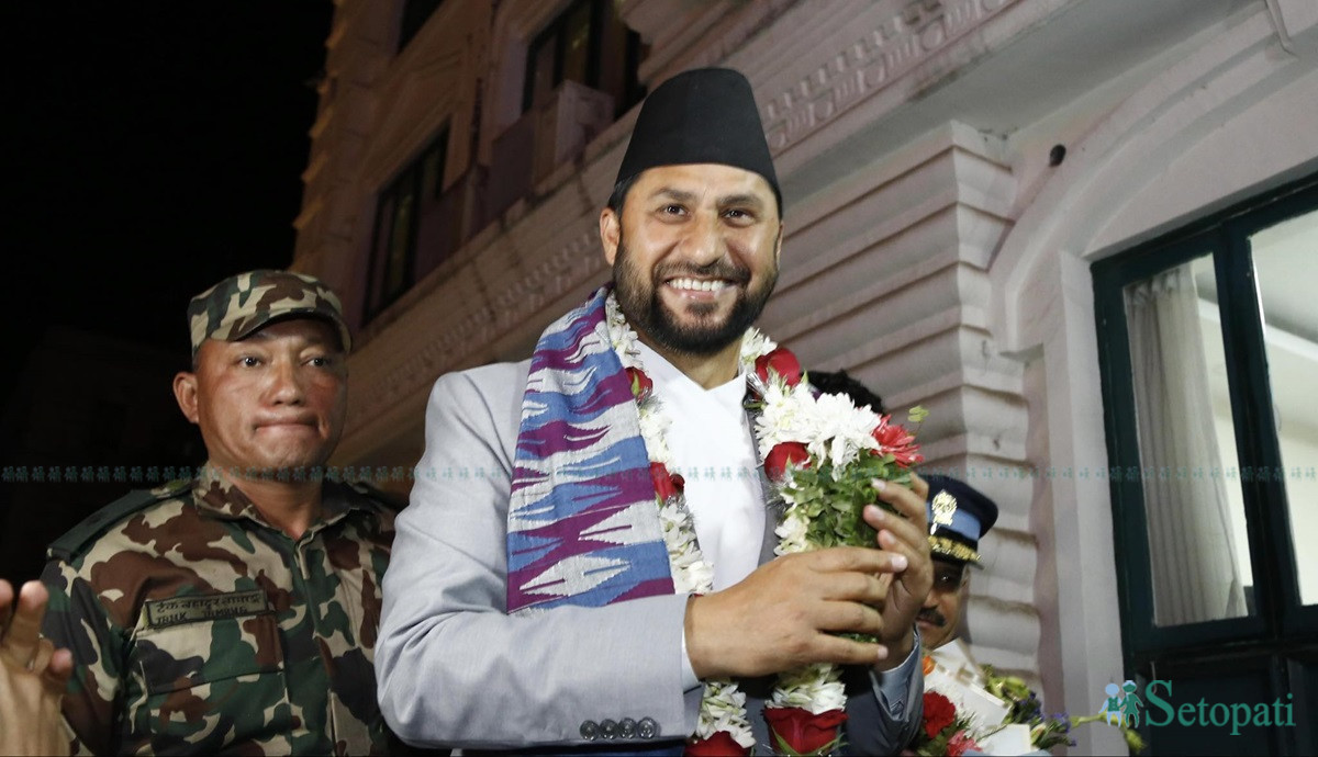 गृहमन्त्री रवि लामिछाने। फाइल तस्बिर।