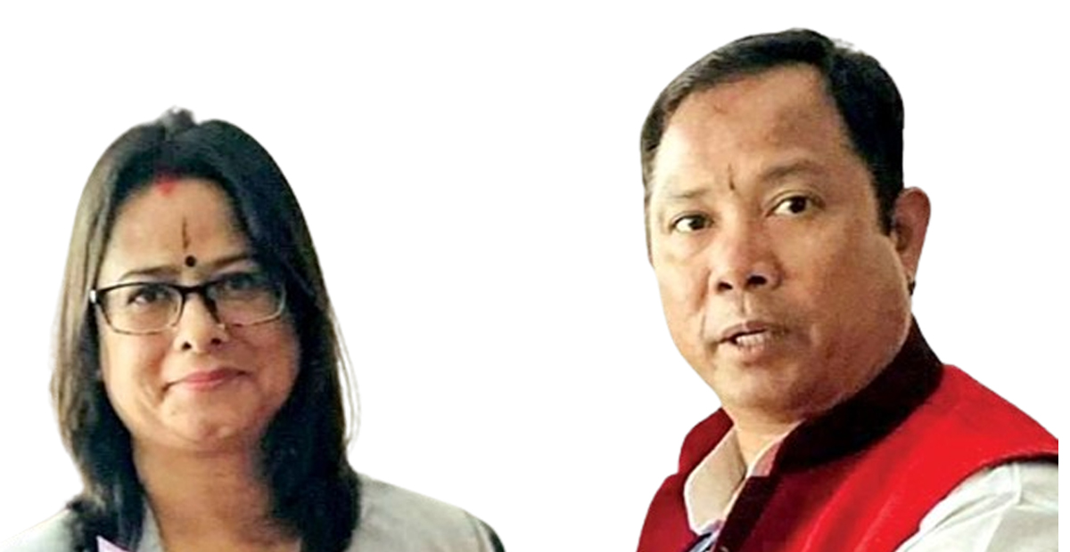 अध्यक्ष रन्जिता र संरक्षक रेशम। फाइल तस्बिर।