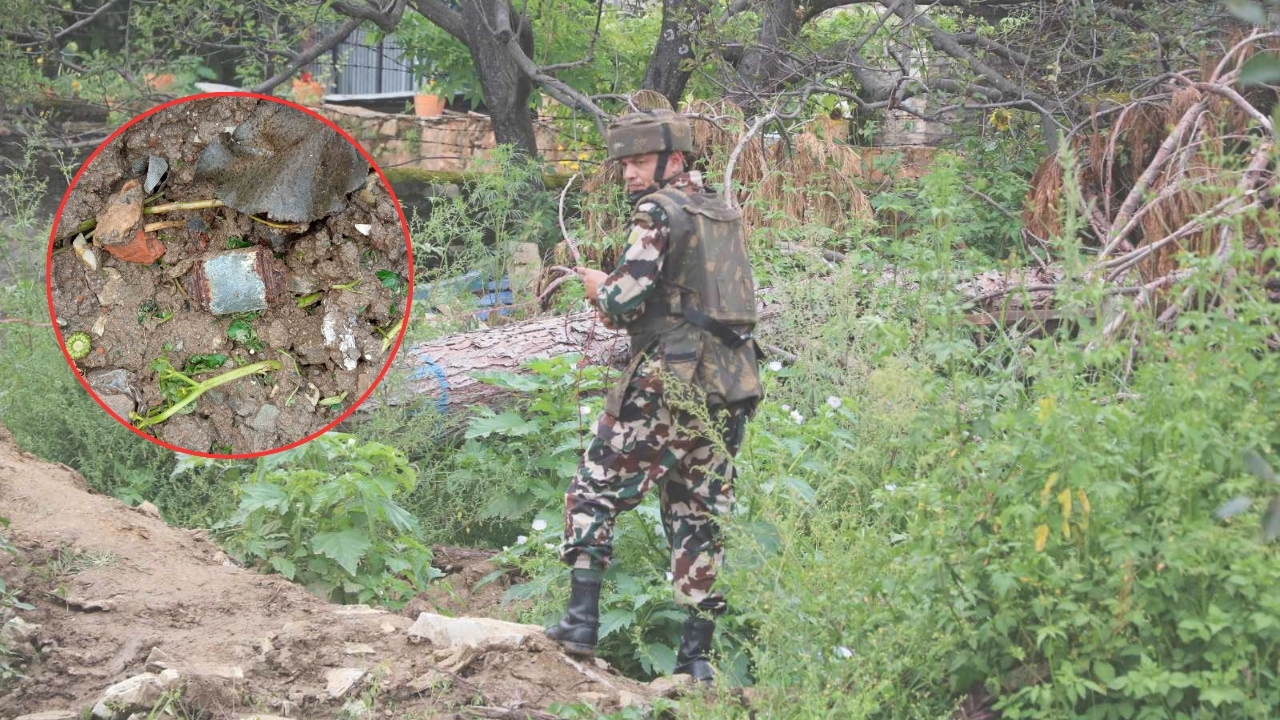 जुम्लामा पर्खाल भत्काउँदा भेटियो शंकास्पद वस्तु