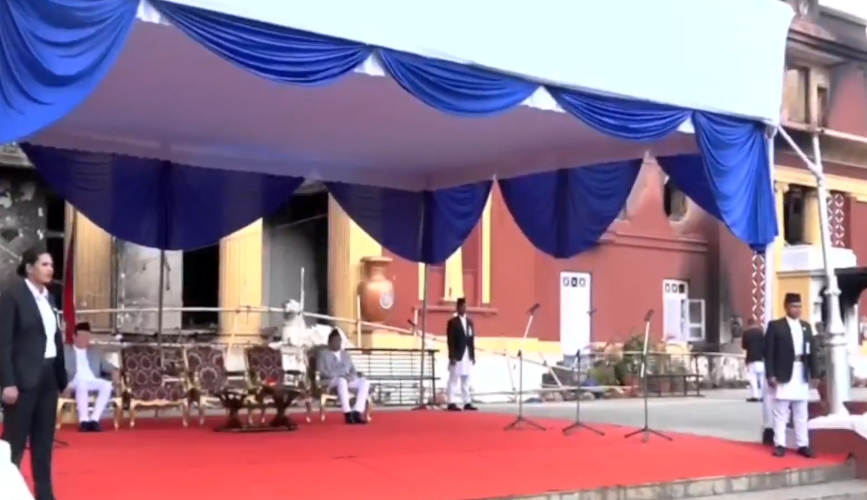 शीतल निवासमा मन्त्रीहरूको शपथ (लाइभ)